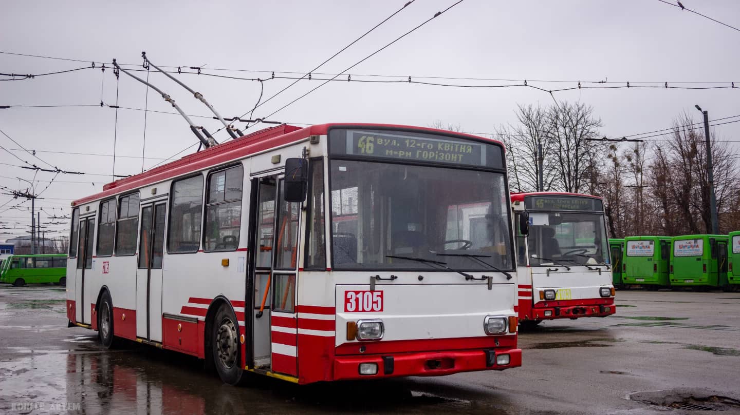 Харьков, Škoda 14Tr17/6M № 3105