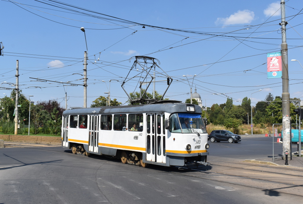 Бухарест - Илфов, Tatra T4R № 3412