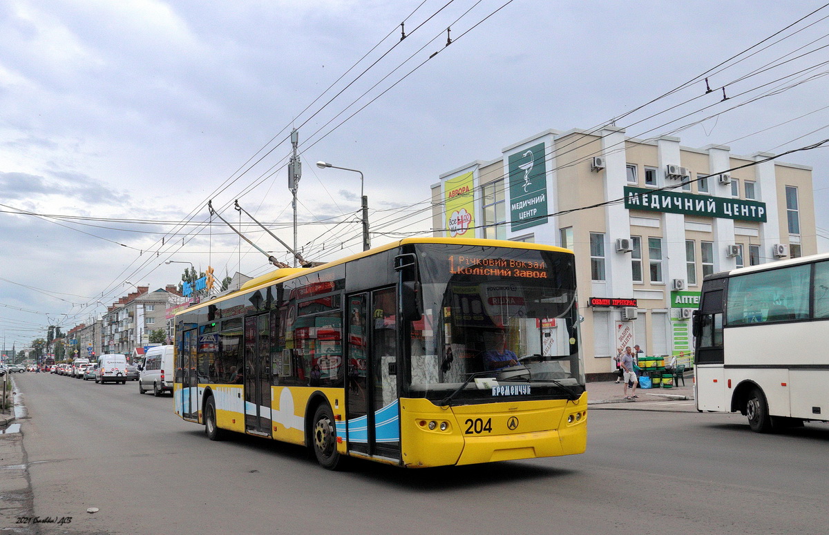 Кременчуг, ЛАЗ E183D1 № 204