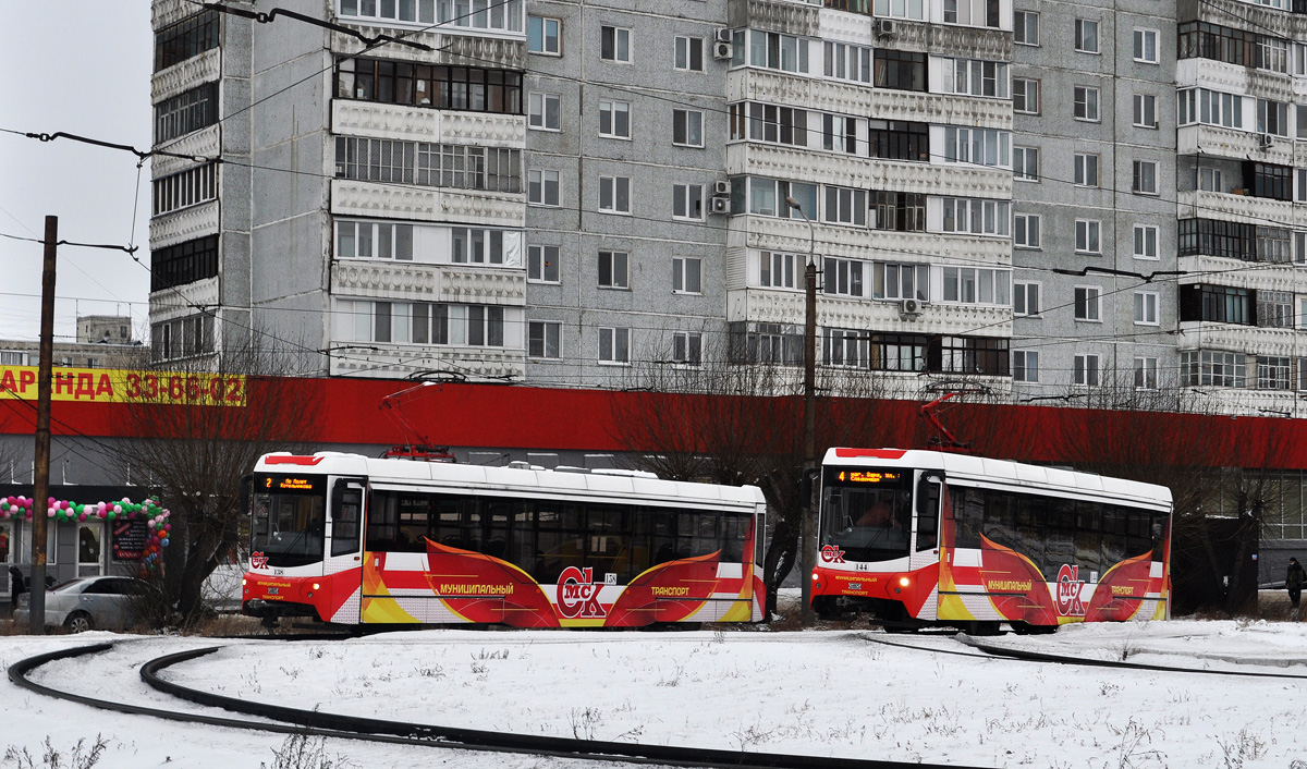 Омск, 71-407-01 № 138; Омск, 71-407-01 № 144; Омск — Конечные станции и разворотные кольца