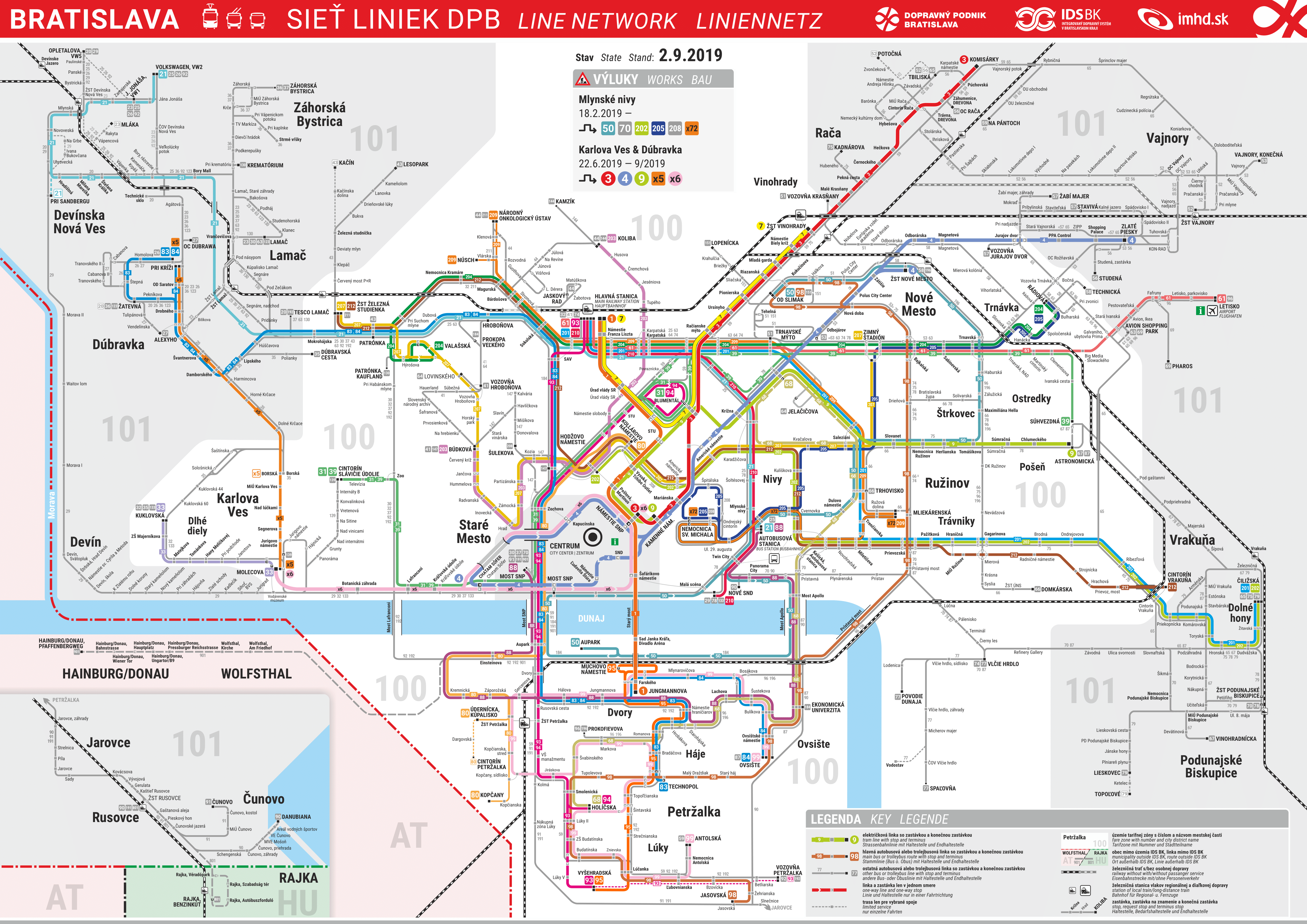 Братислава — Схемы