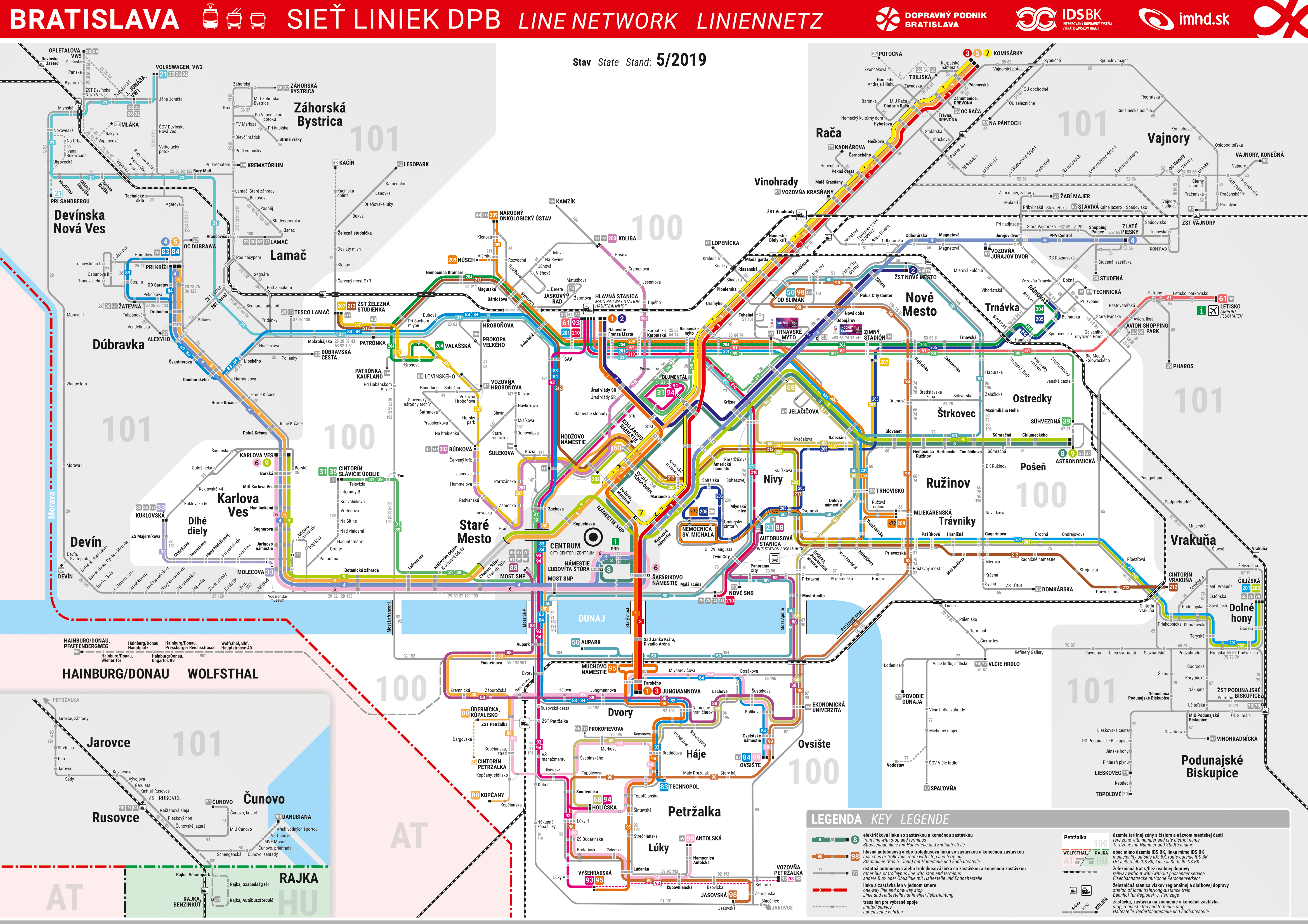 Bratysława — Maps