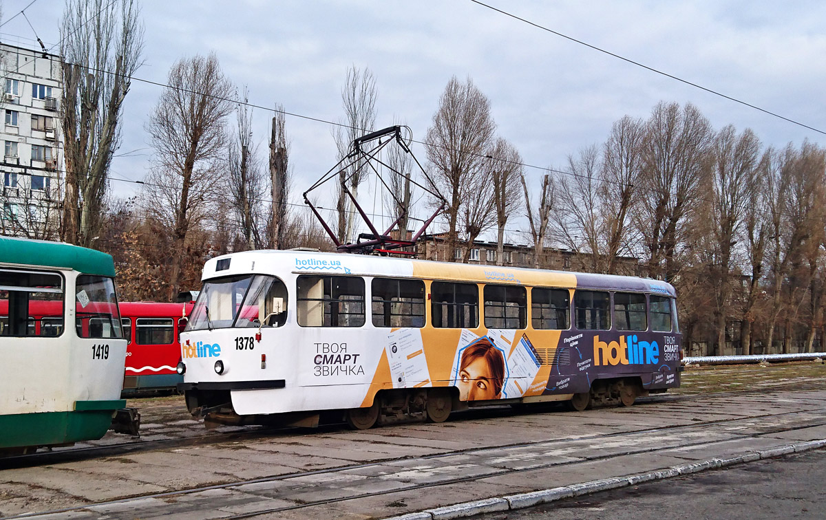 Днепр, Tatra T3SU № 1378