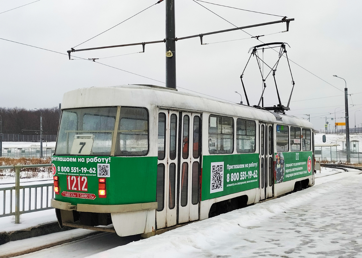 Самара, Tatra T3SU № 1212; Самара — Конечные станции и кольца (трамвай)