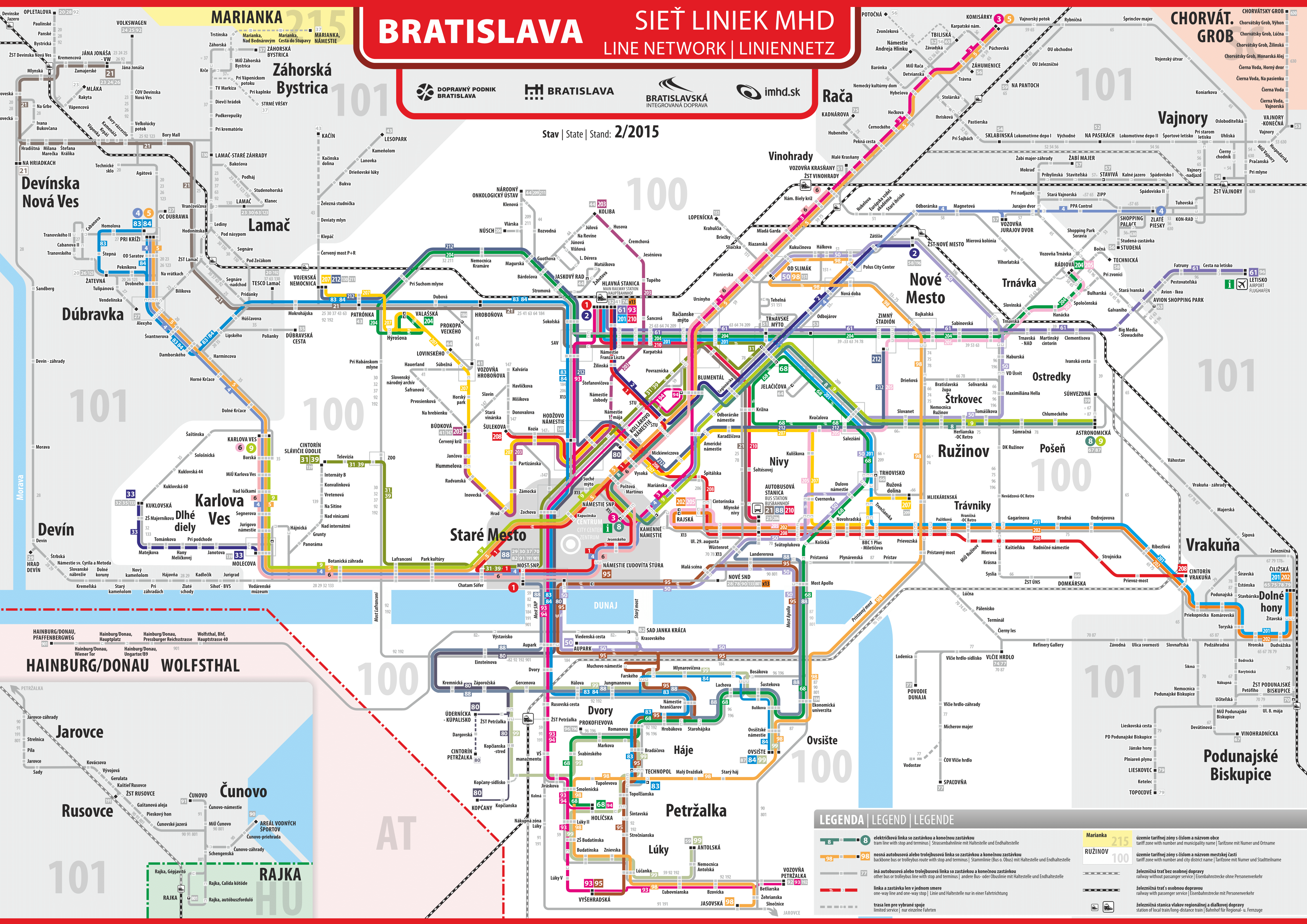 Bratysława — Maps