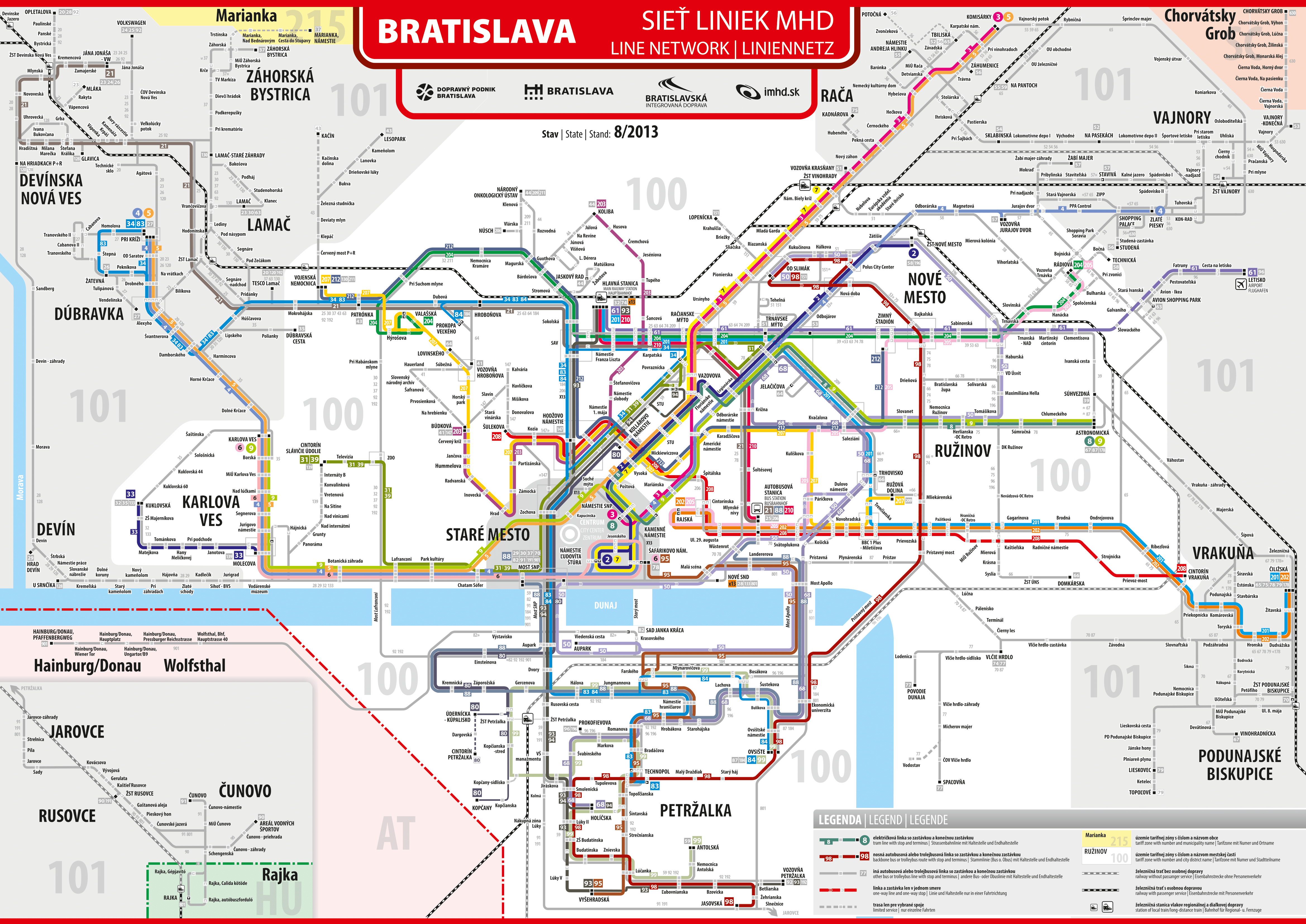 Братислава — Схемы
