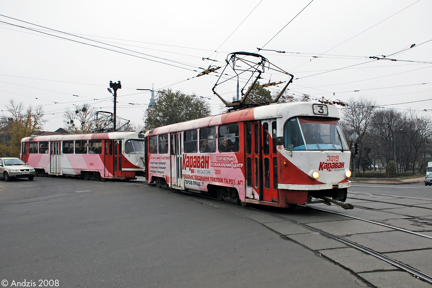 Харьков, Tatra T3SU № 3019