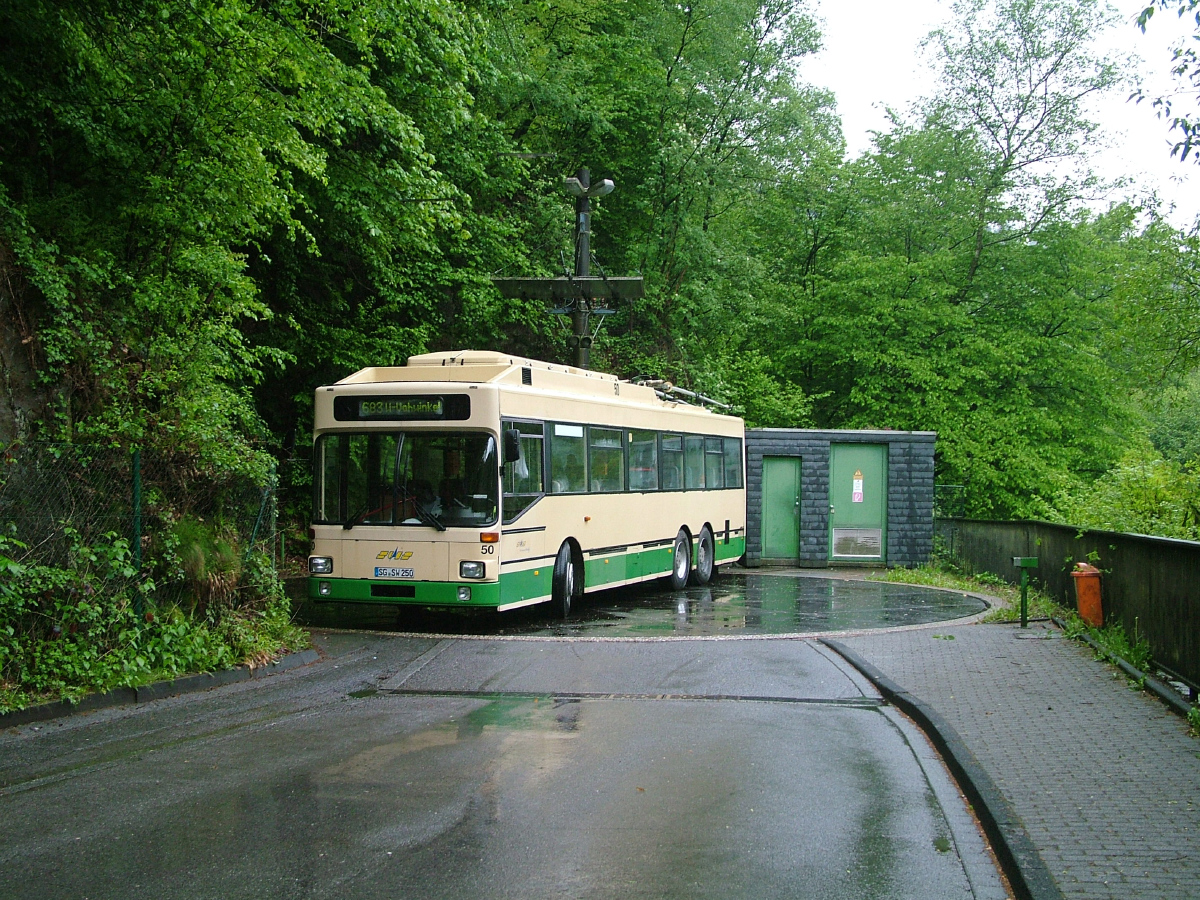 Золінген, MAN/Gräf & Stift 860 SL172HO № 50; Золінген — Троллейбусный поворотный круг Унтербург
