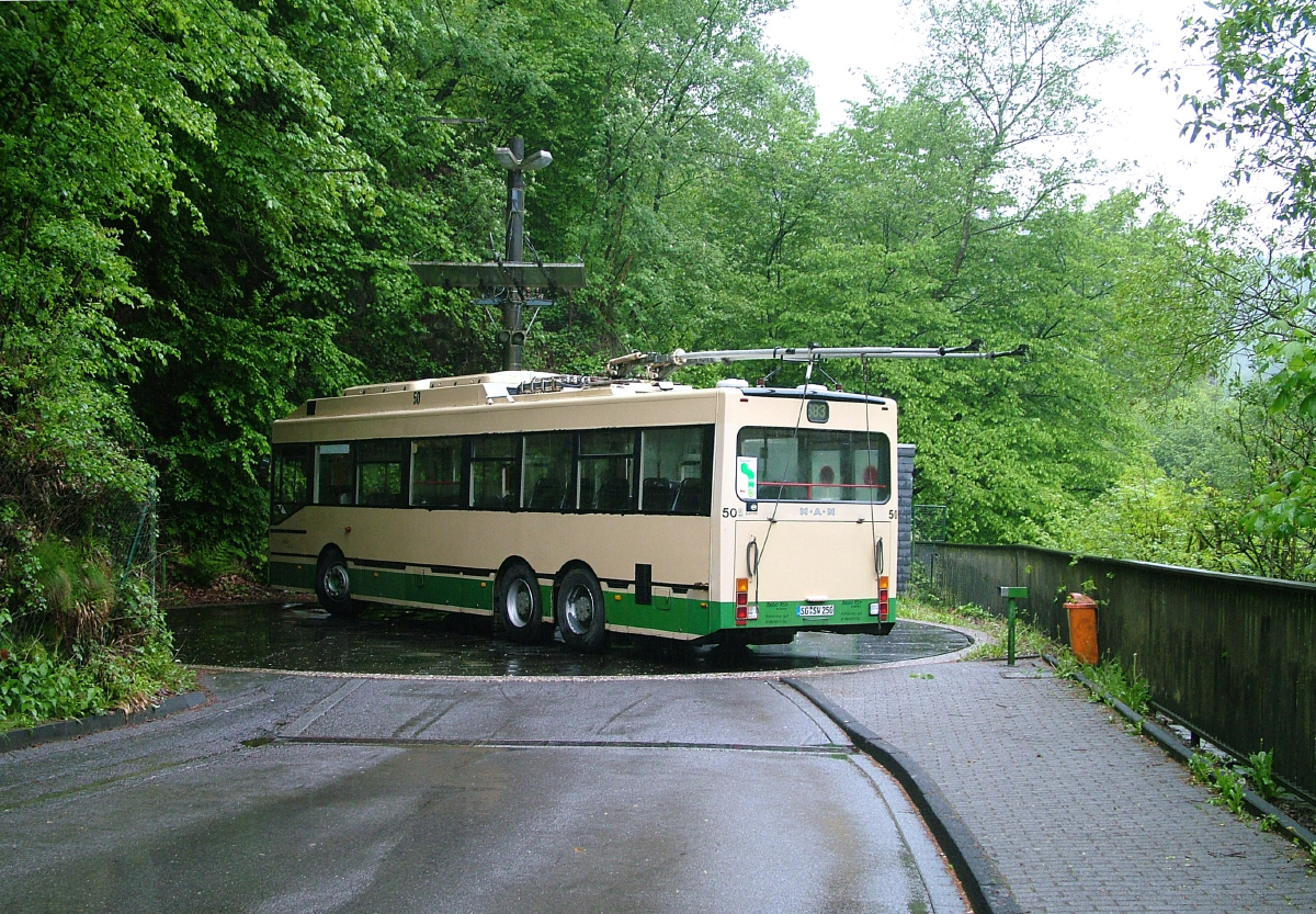 Золінген, MAN/Gräf & Stift 860 SL172HO № 50; Золінген — Троллейбусный поворотный круг Унтербург