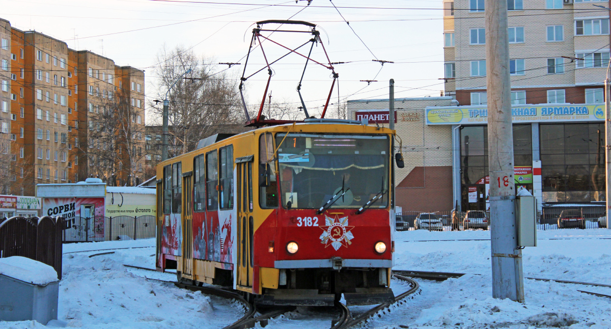 Барнаул, Tatra T6B5SU № 3182