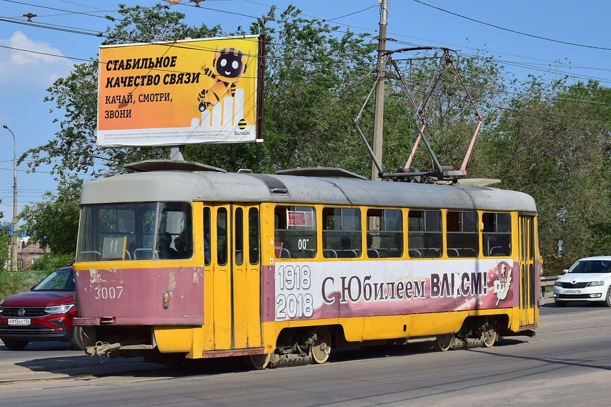 Volgograd, Tatra T3SU (2-door) Nr. 3007