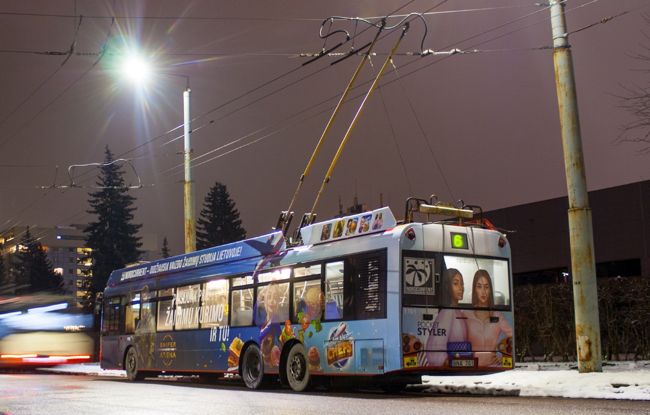 Вильнюс, Solaris Trollino II 15 AC № 1701