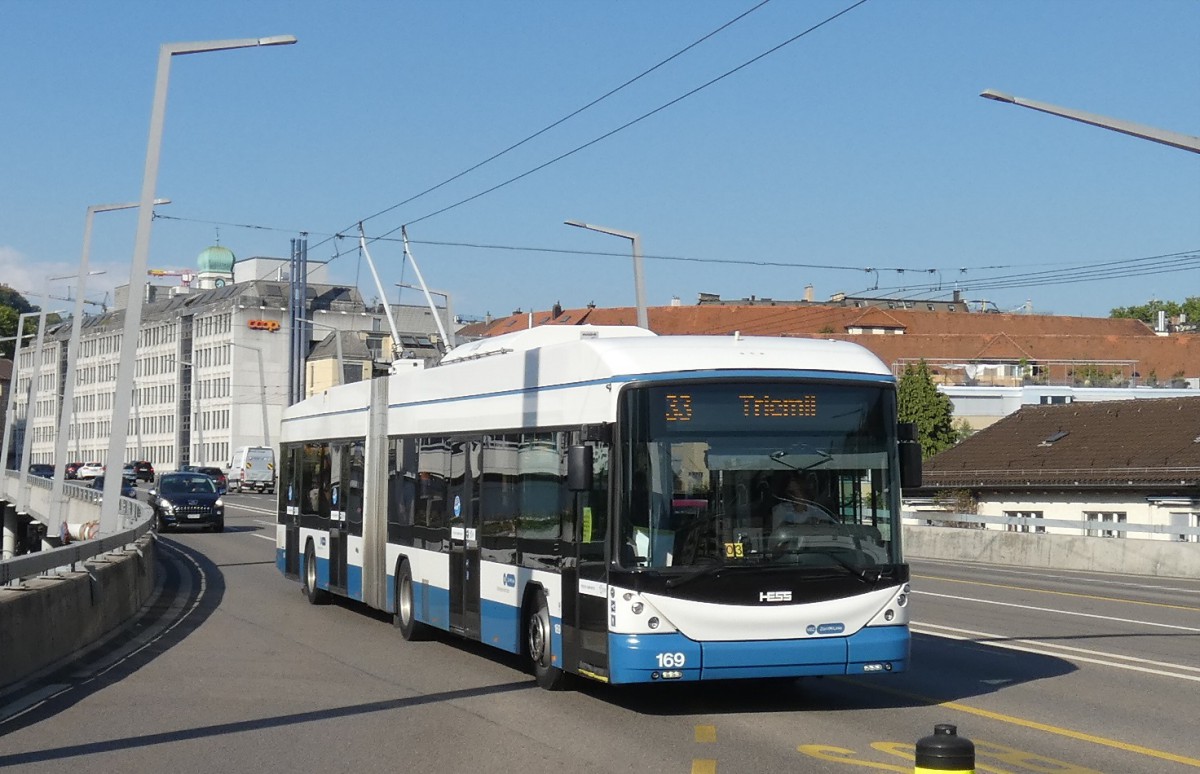 Цюрих, Hess SwissTrolley 4 (BGT-N2D) № 169