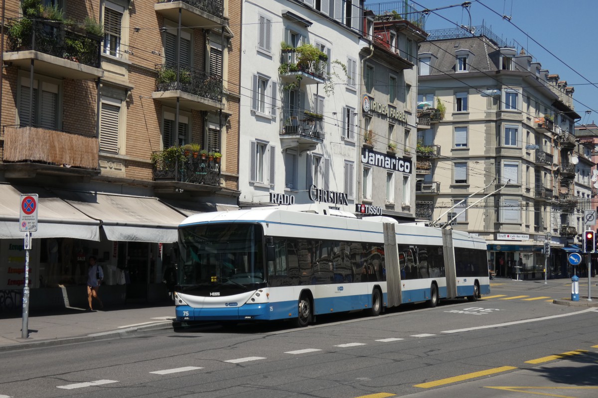 Цюрих, Hess lighTram (BGGT-N2C) № 75
