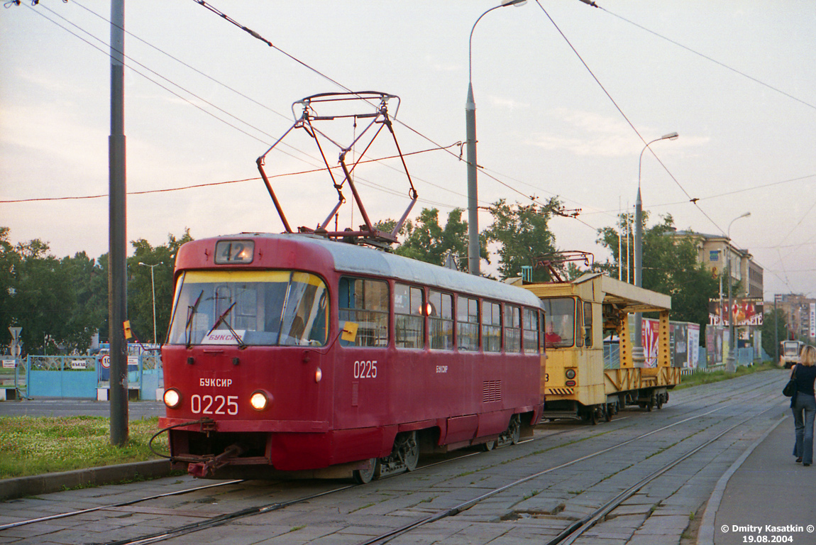 Moskva, Tatra T3SU č. 0225; Moskva, SVARZ RT-3 č. 0223