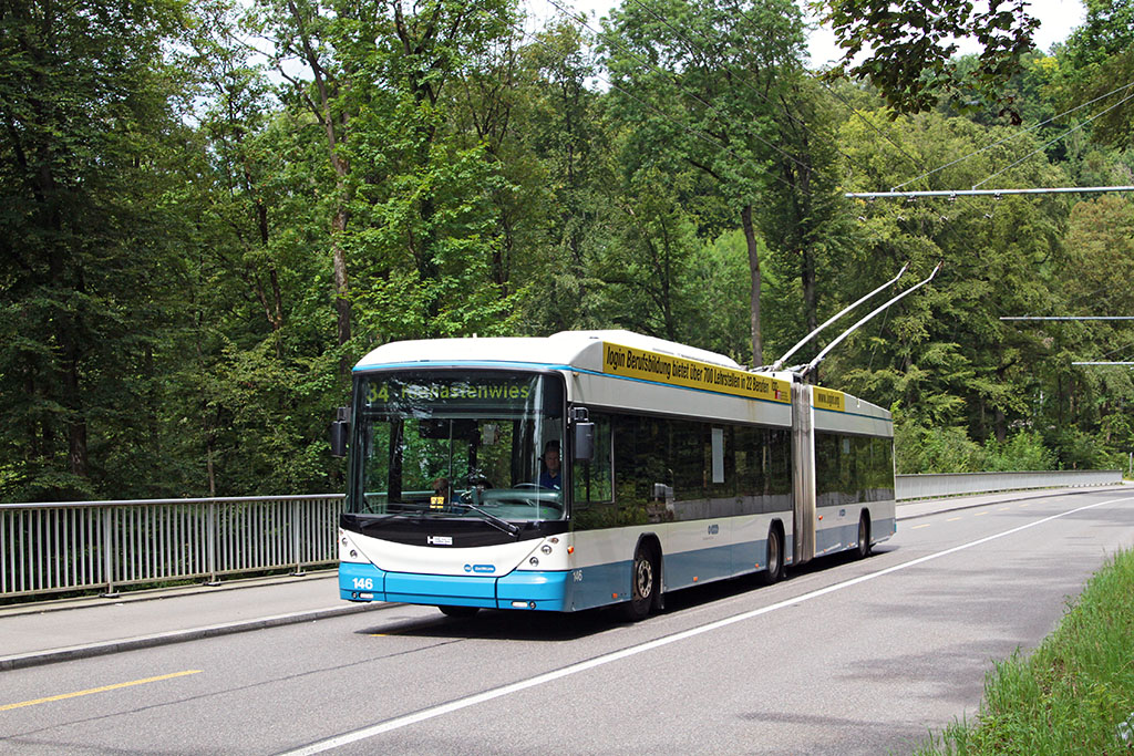 Цюрих, Hess SwissTrolley 3 (BGT-N2C) № 146