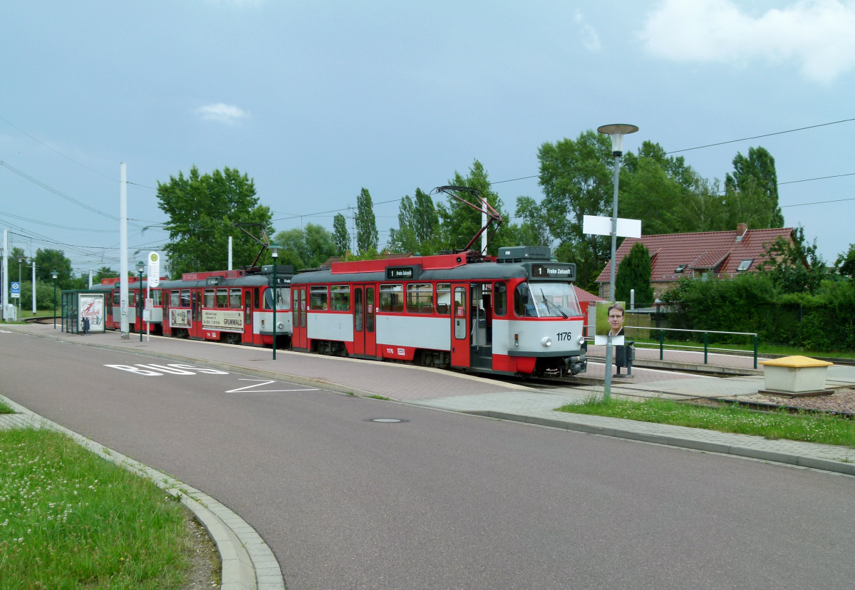Галле, Tatra T4DC № 1176; Галле, Tatra T4DC № 1194; Галле, Tatra B4DC № 204