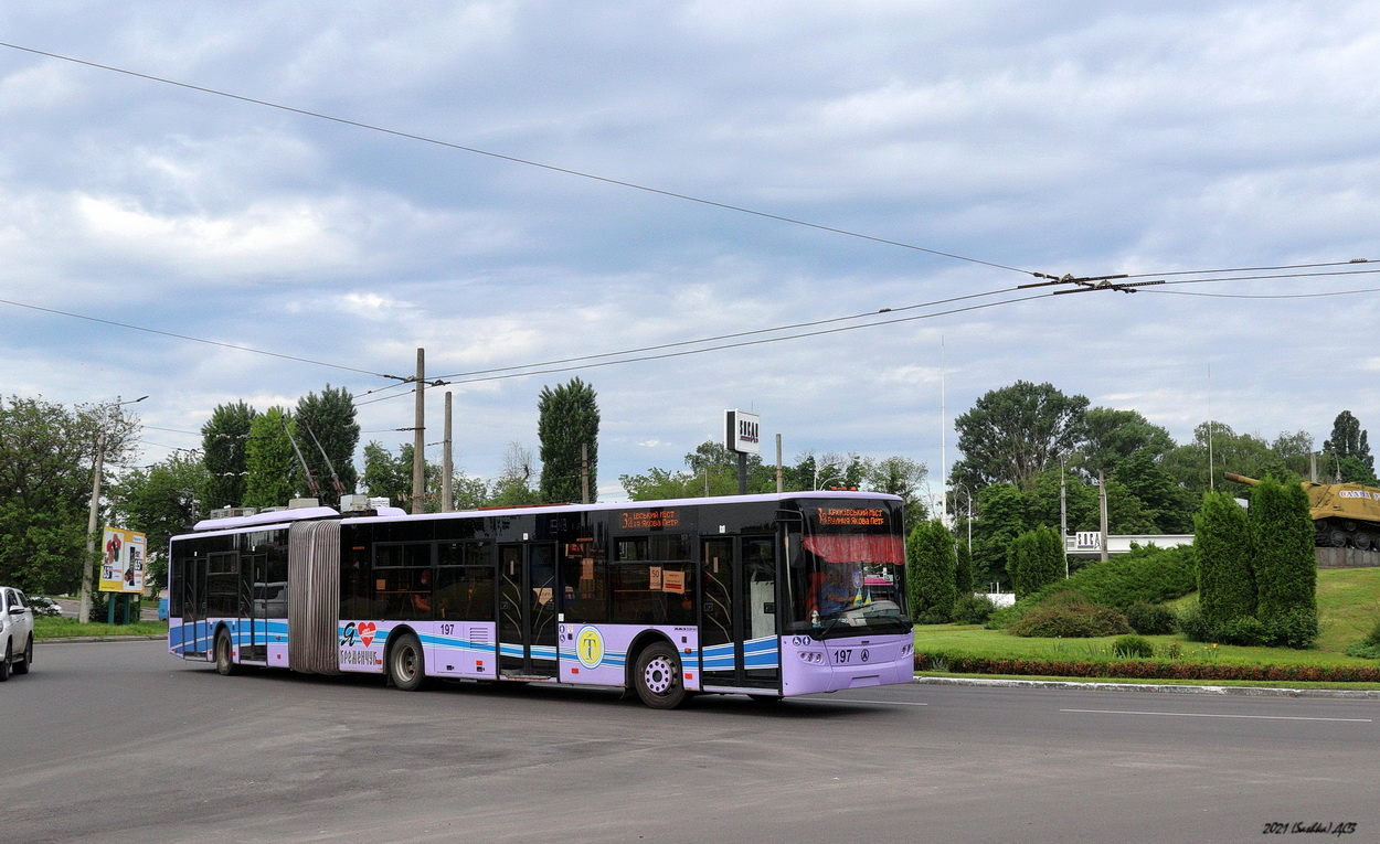 Кременчуг, ЛАЗ E301A1 № 197