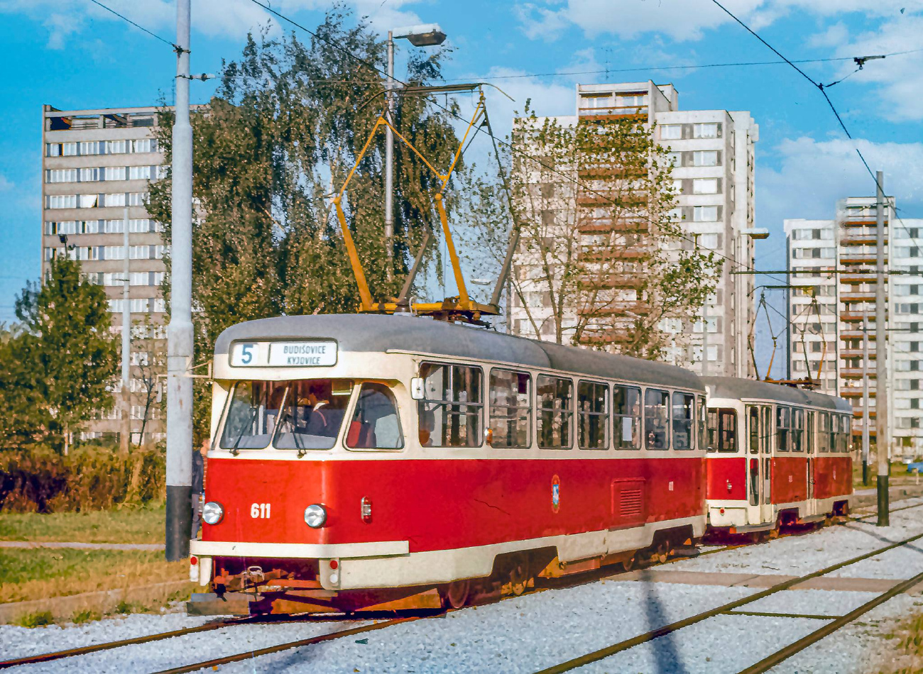 Острава, Tatra T2 № 611; Острава — Старые фотографии Острава, Tatra T2 № 611; Острава — Старые фотографии