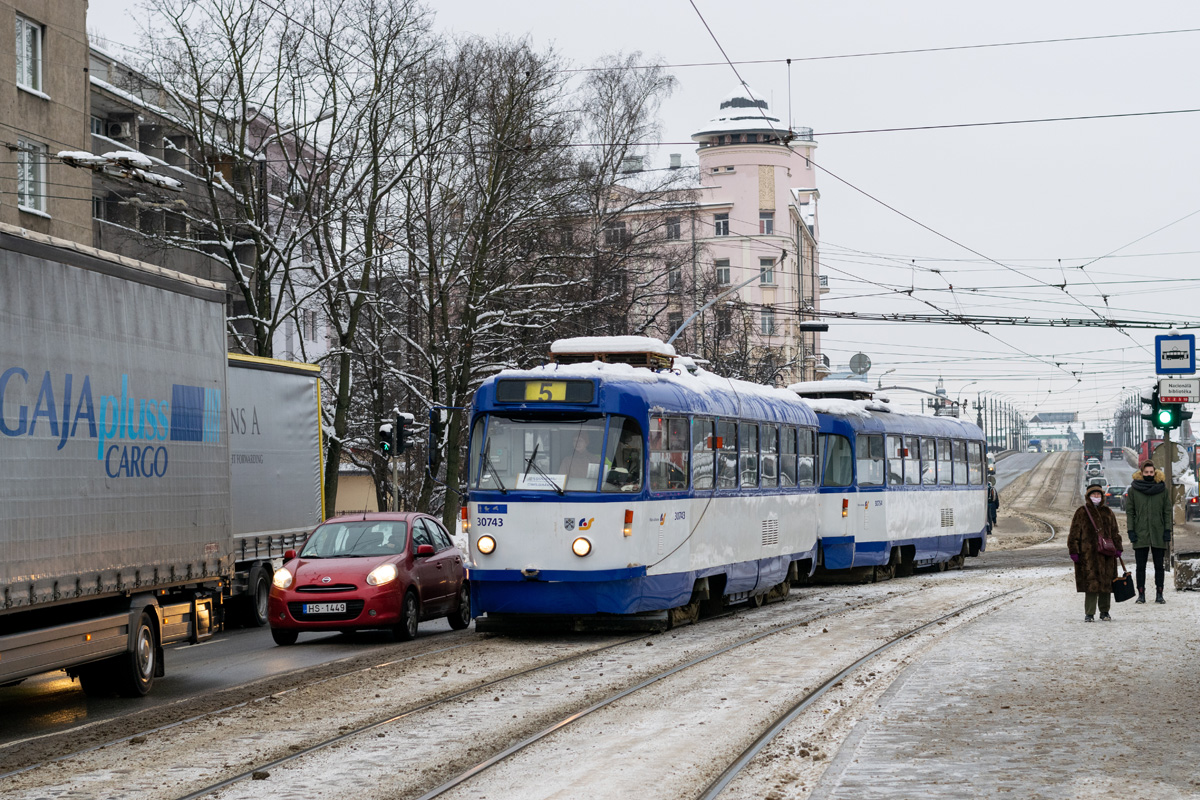 Рига, Tatra T3A № 30743