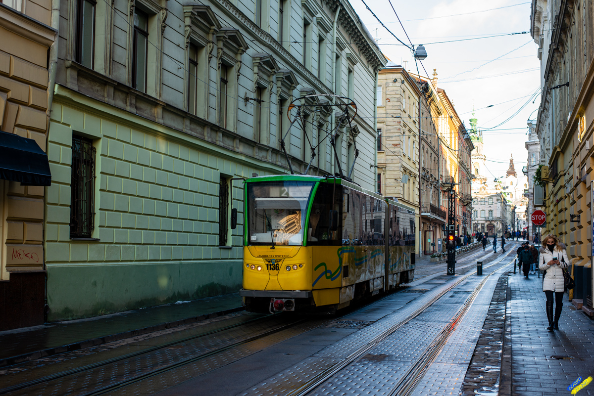 Львов, Tatra KT4SU № 1136