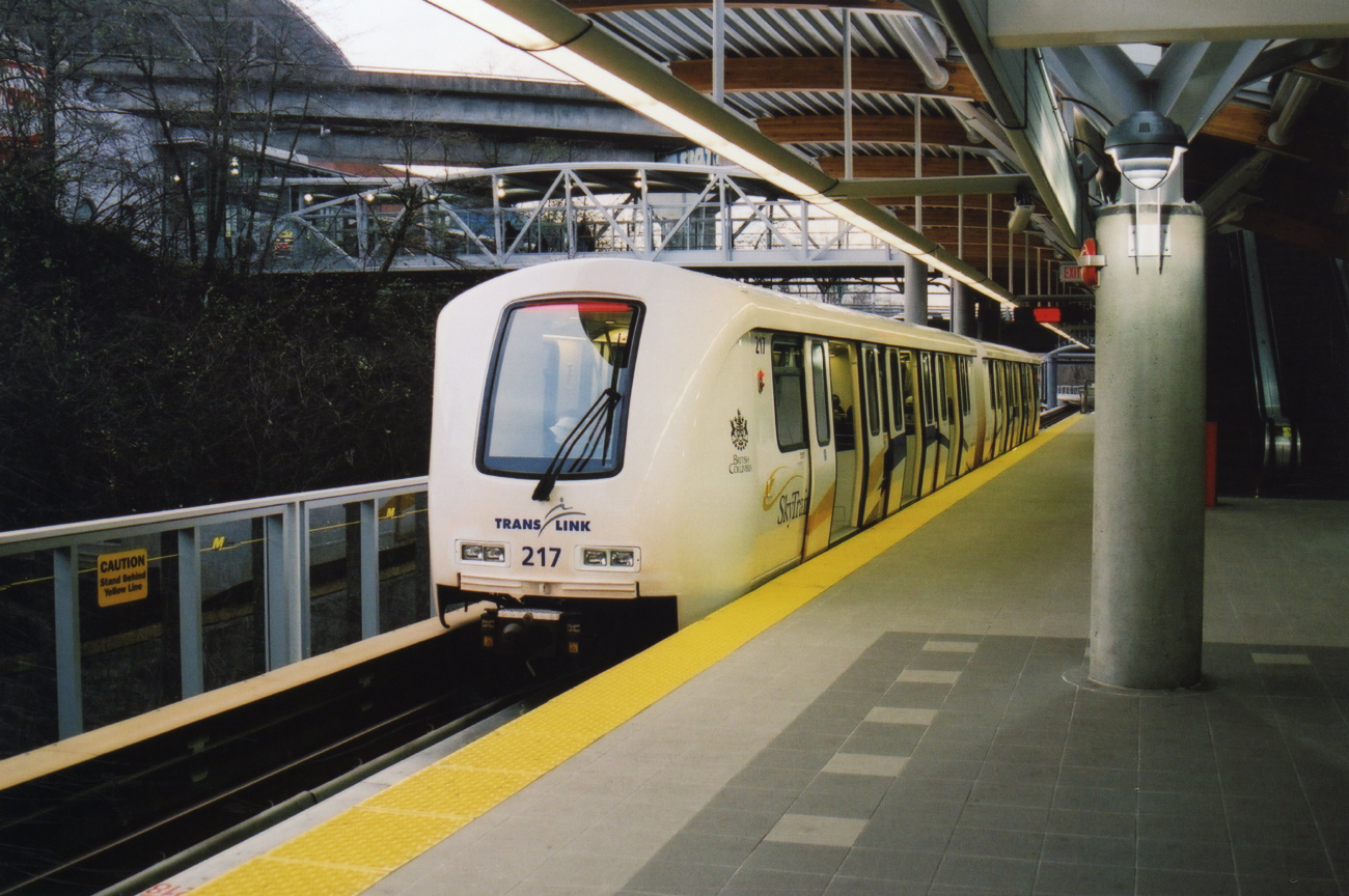 Ванкувер, Bombardier ART Mark II № 217; Ванкувер — SkyTrain — линии и станции