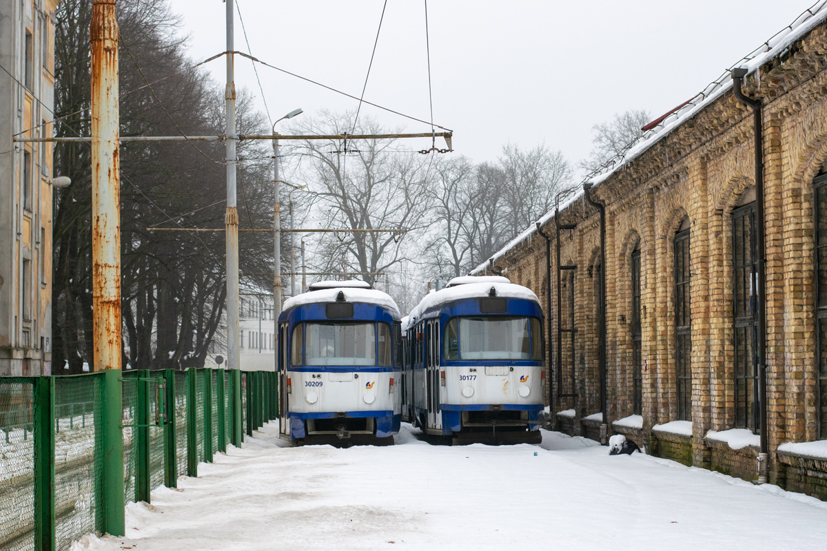 Рига, Tatra T3A № 30209; Рига, Tatra T3A № 30177