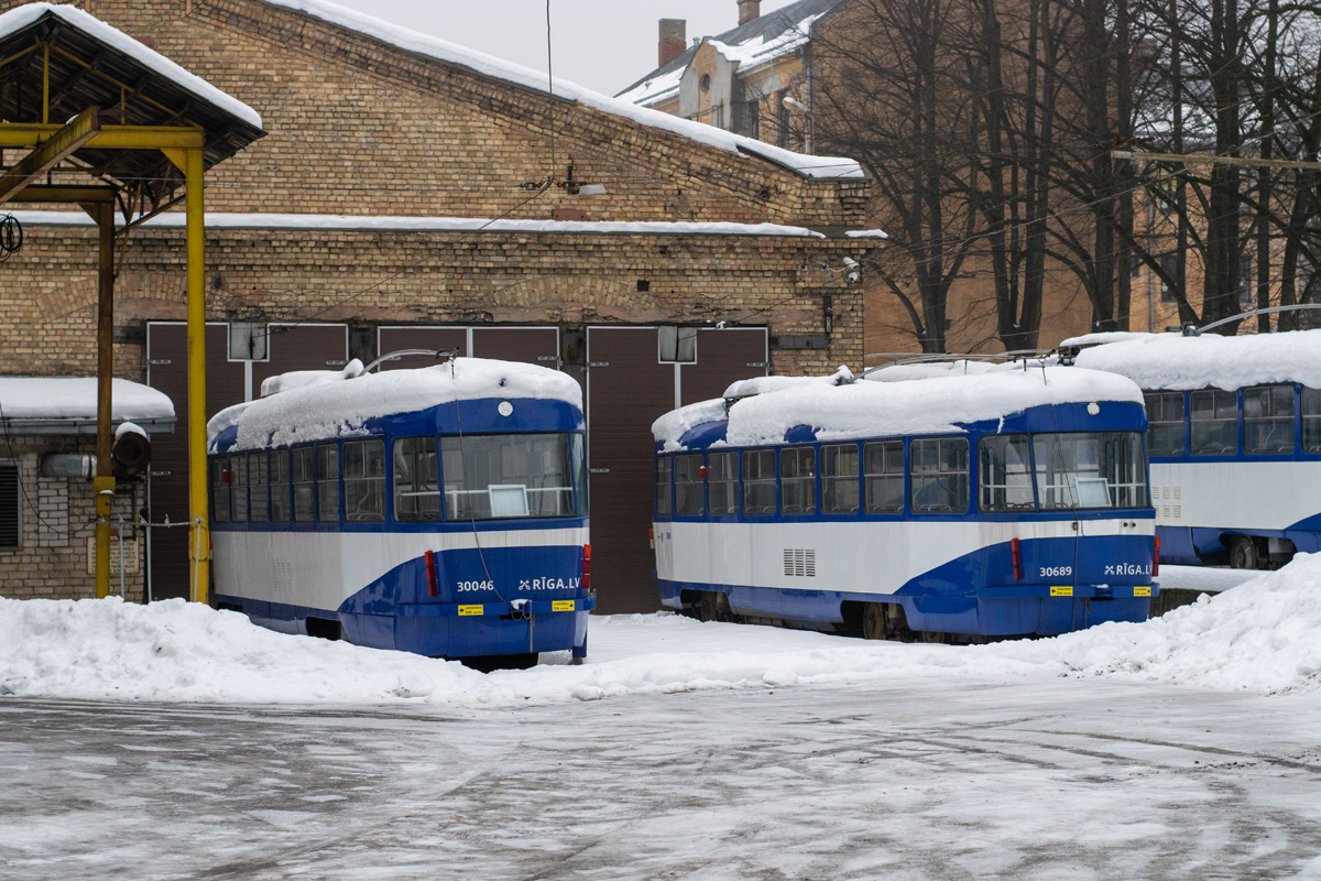 Рига, Tatra T3A № 30046; Рига, Tatra T3A № 30689