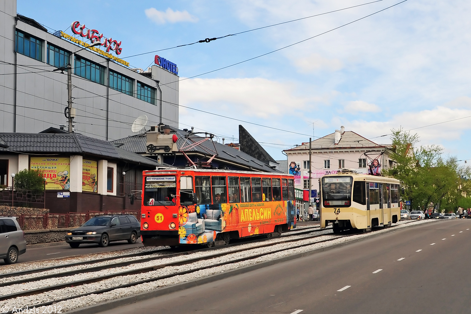 Улан-Удэ, 71-605А № 51; Улан-Удэ, 71-619КТ № 74