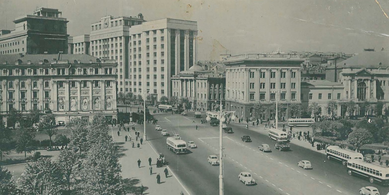 Moscova — Historical photos — Tramway and Trolleybus (1946-1991)