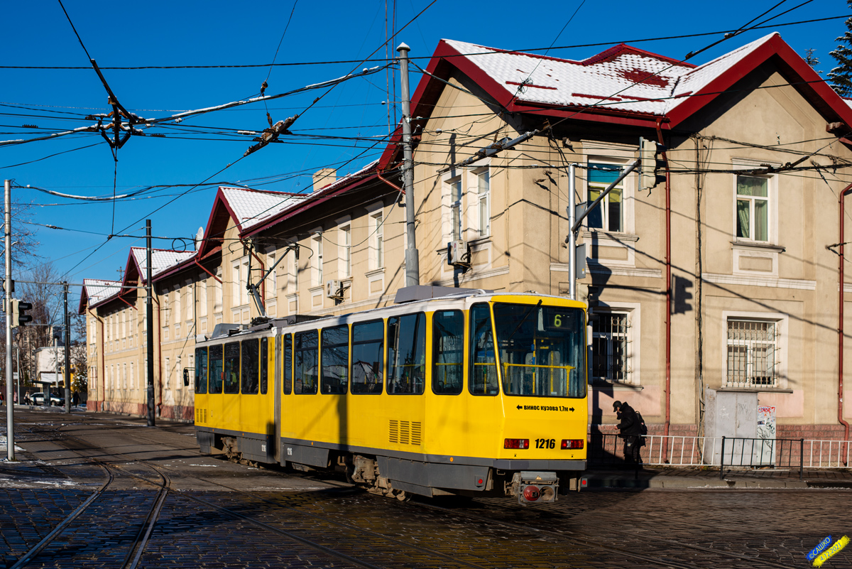 Львов, Tatra KT4DM № 1216