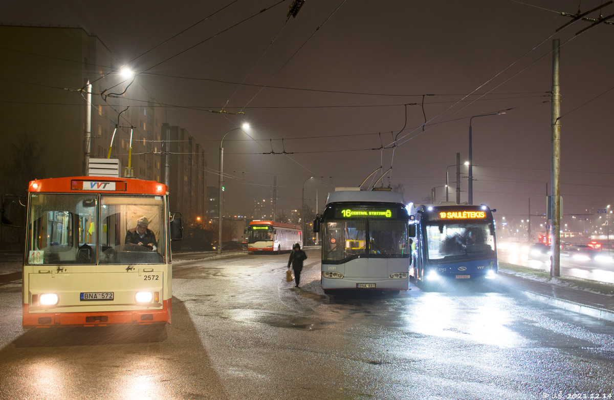 Вильнюс, Škoda 14Tr07 № 2572; Вильнюс — Конечные пункты и линии