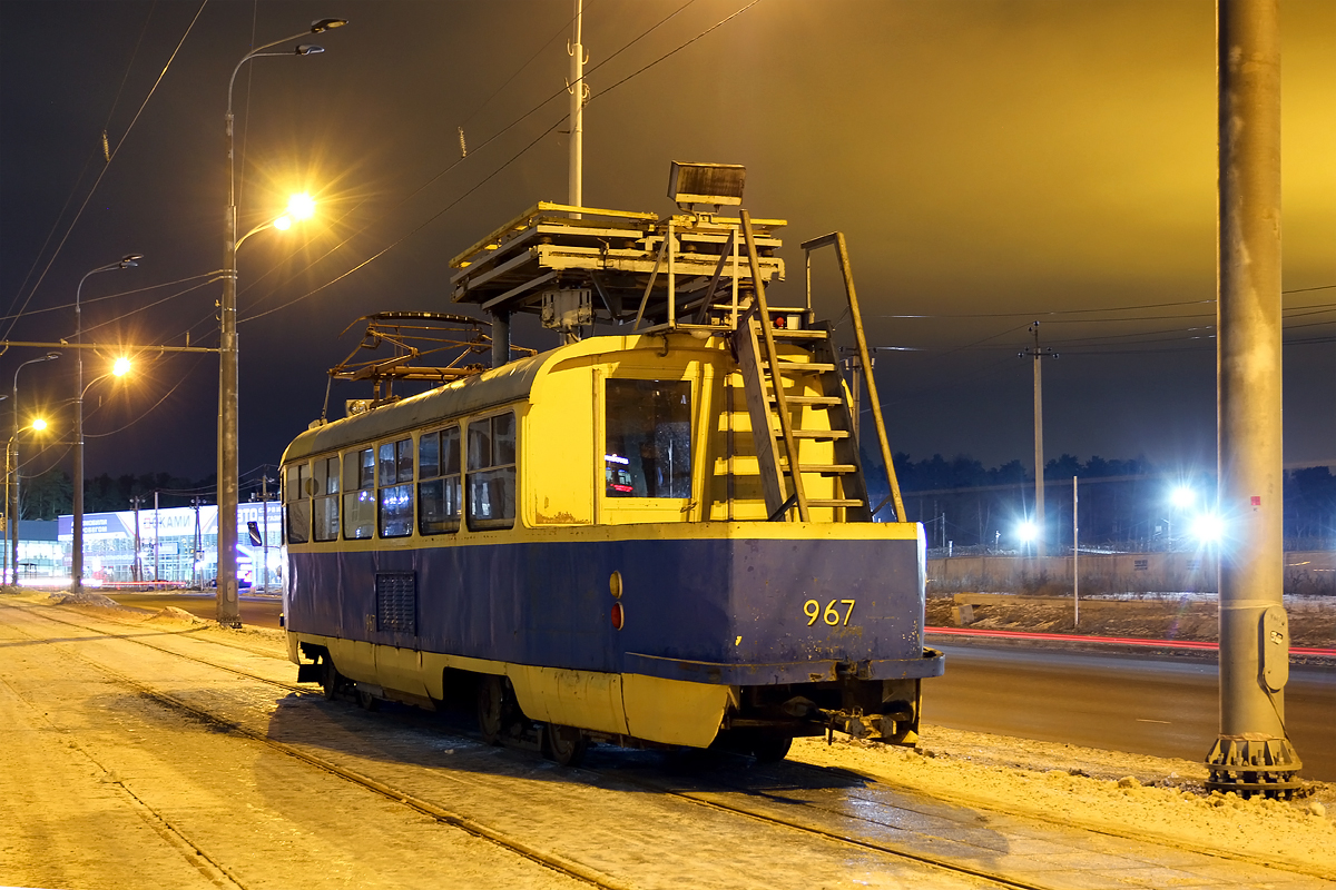 Yekaterinburg, Tatra T3SU (2-door) № 967; Yekaterinburg — The construction of a tram line Ekaterinburg — Verhnyaya Pyshma; Verkhniaya Pyshma — The construction of a tram line Ekaterinburg — Verhnyaya Pyshma
