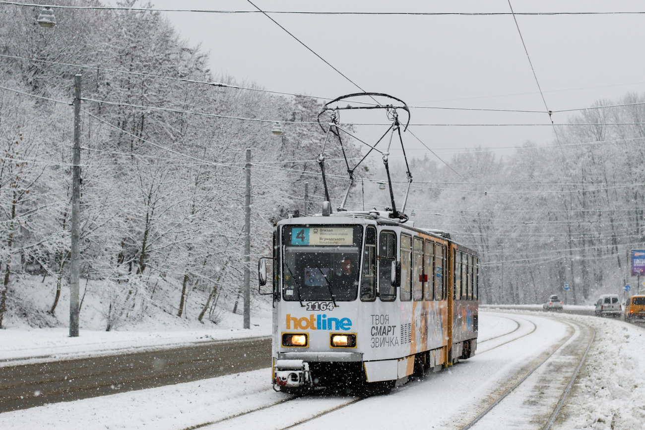Львов, Tatra KT4D № 1164
