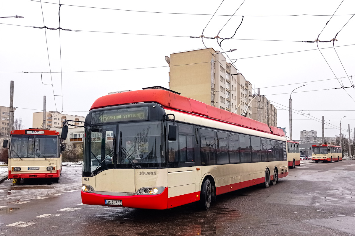 Вильнюс, Solaris Trollino II 15 AC № 2685 Вильнюс, Solaris Trollino II 15 AC № 2685