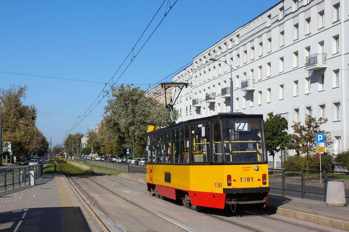 Варшава, Konstal 105Na № 1381