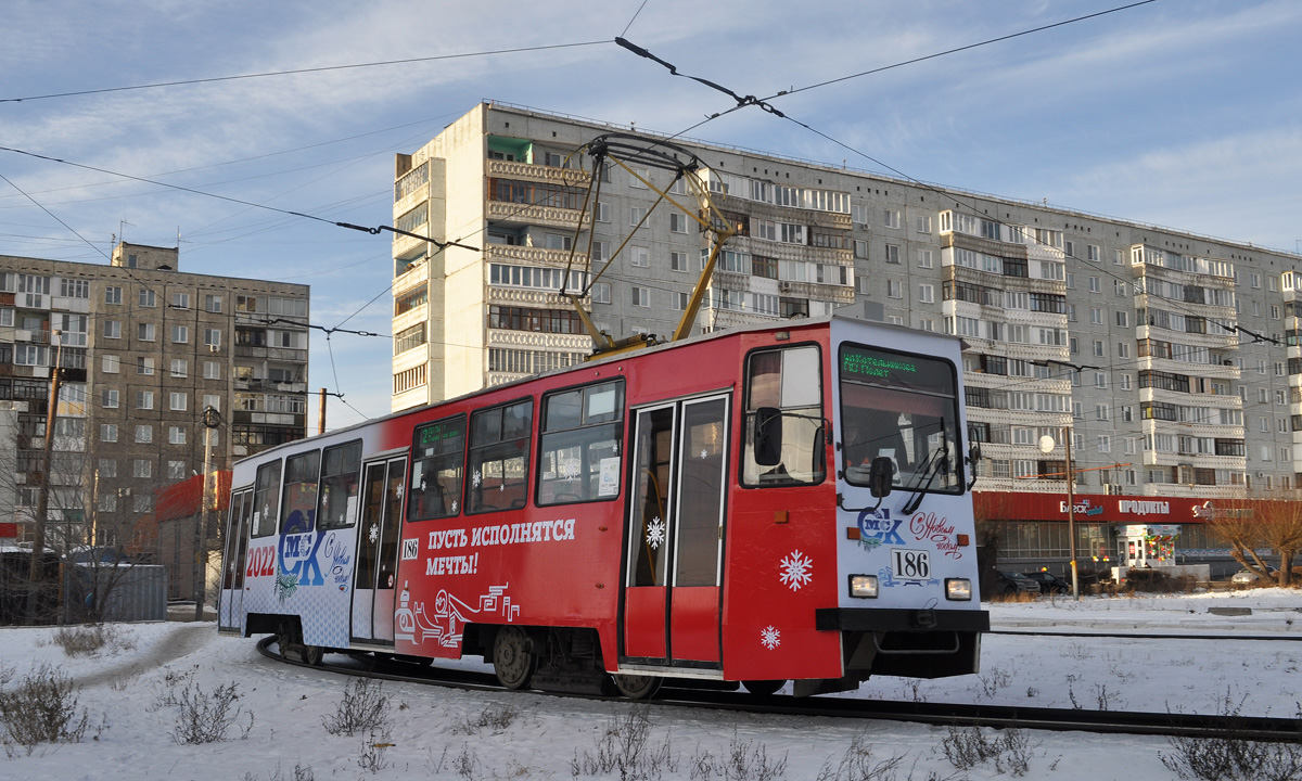 Омск, 71-605ЭП № 186
