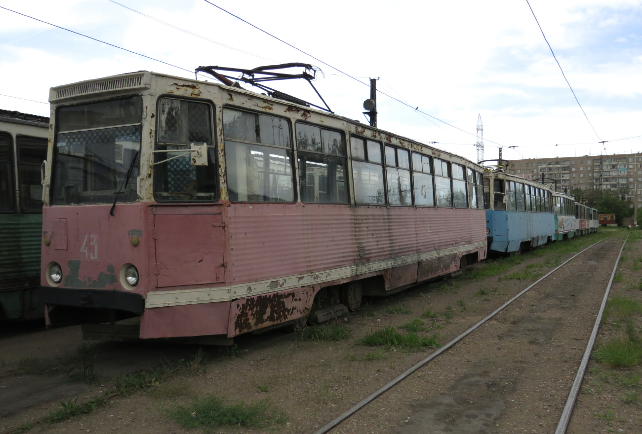 Темиртау, 71-605 (КТМ-5М3) № 43; Темиртау, 71-605 (КТМ-5М3) № 8; Темиртау, 71-605 (КТМ-5М3) № 45; Темиртау — Трамвайный парк