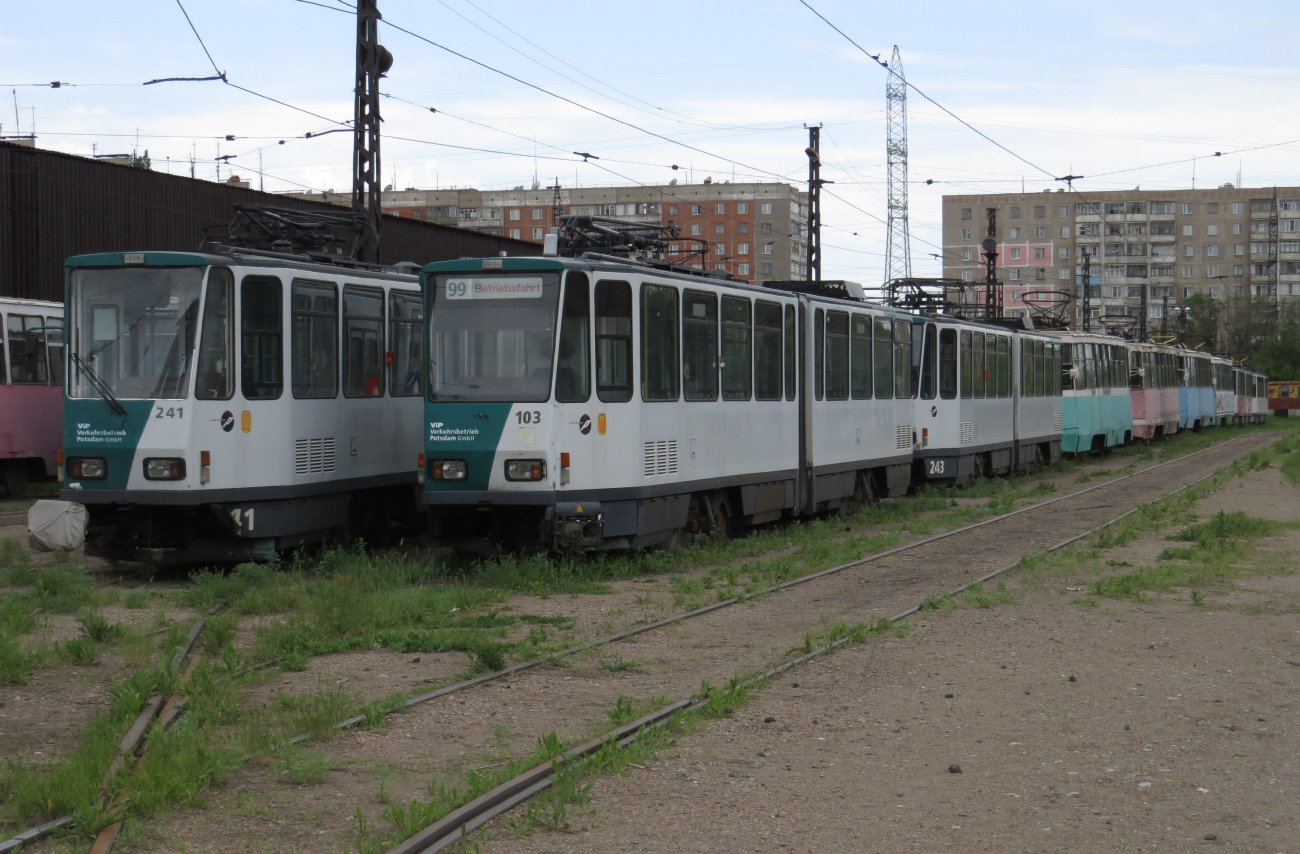 Темиртау, Tatra KT4DM № 241; Темиртау, Tatra KT4DM № 103; Темиртау — Трамвайный парк