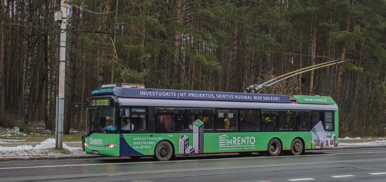 Вильнюс, Solaris Trollino II 15 AC № 1676