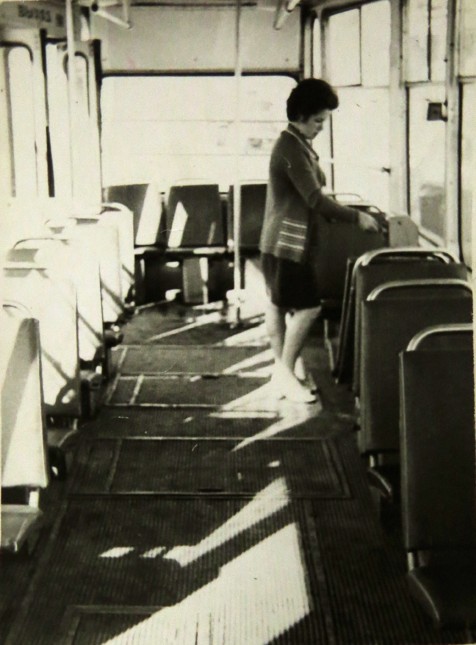 Temirtau — Old photos; Temirtau — Workers electric transport