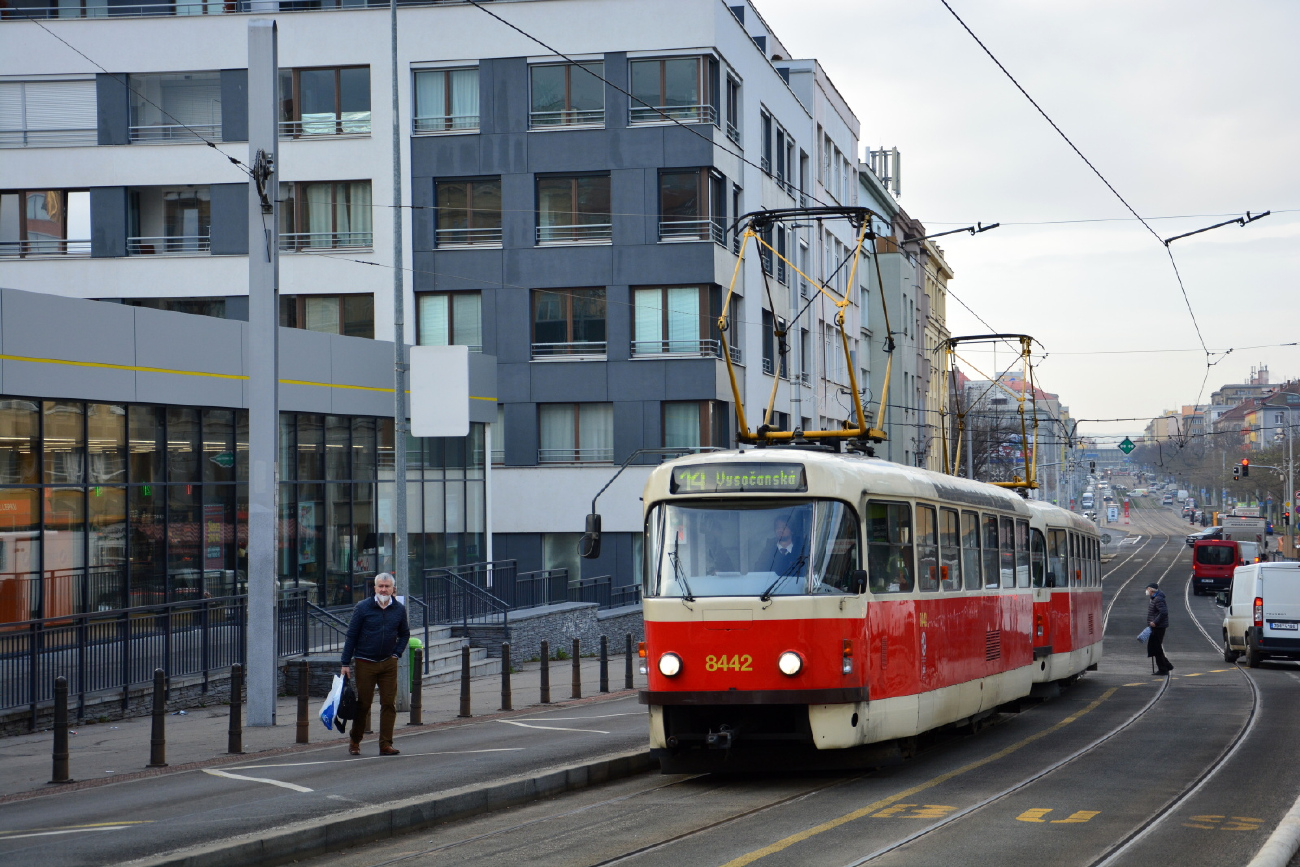 Прага, Tatra T3R.P № 8442