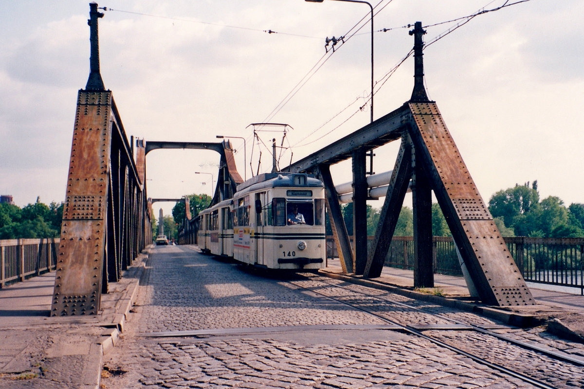 Бранденбург-на-Хафеле, Gotha T2-64 № 140; Бранденбург-на-Хафеле — Пригородная линия на Кирхмёзер (закрыта 28.09.2002)