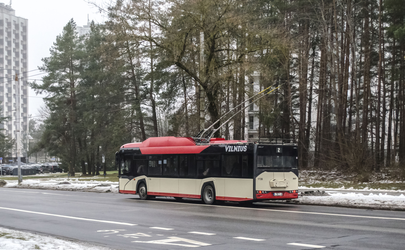 Вильнюс, Solaris Trollino IV 12 Škoda № 1726