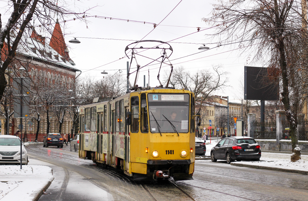 Львов, Tatra KT4SU № 1141