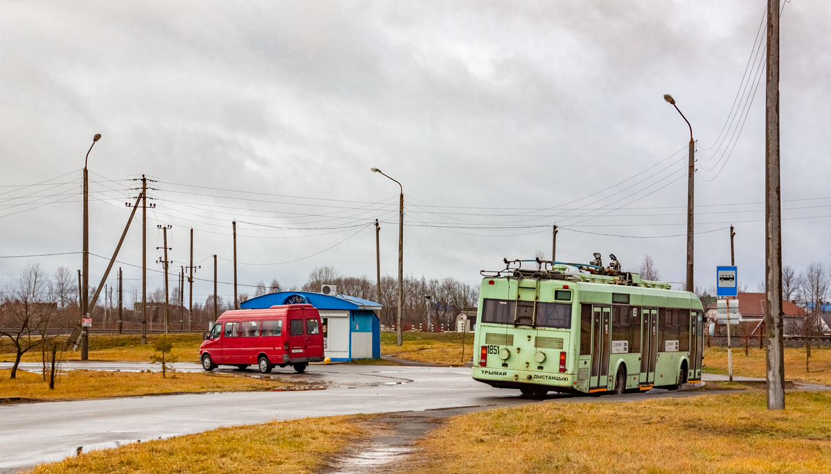 Homiel, BKM 32100D č. 1851; Homiel — Traffic on sections using autonomous running