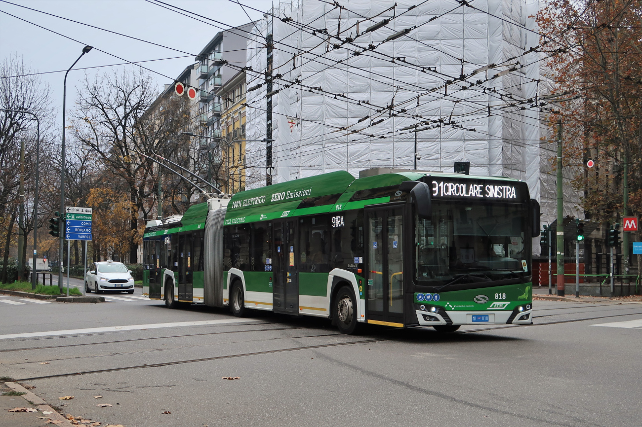 Milano, Solaris Trollino IV 18 Kiepe № 818
