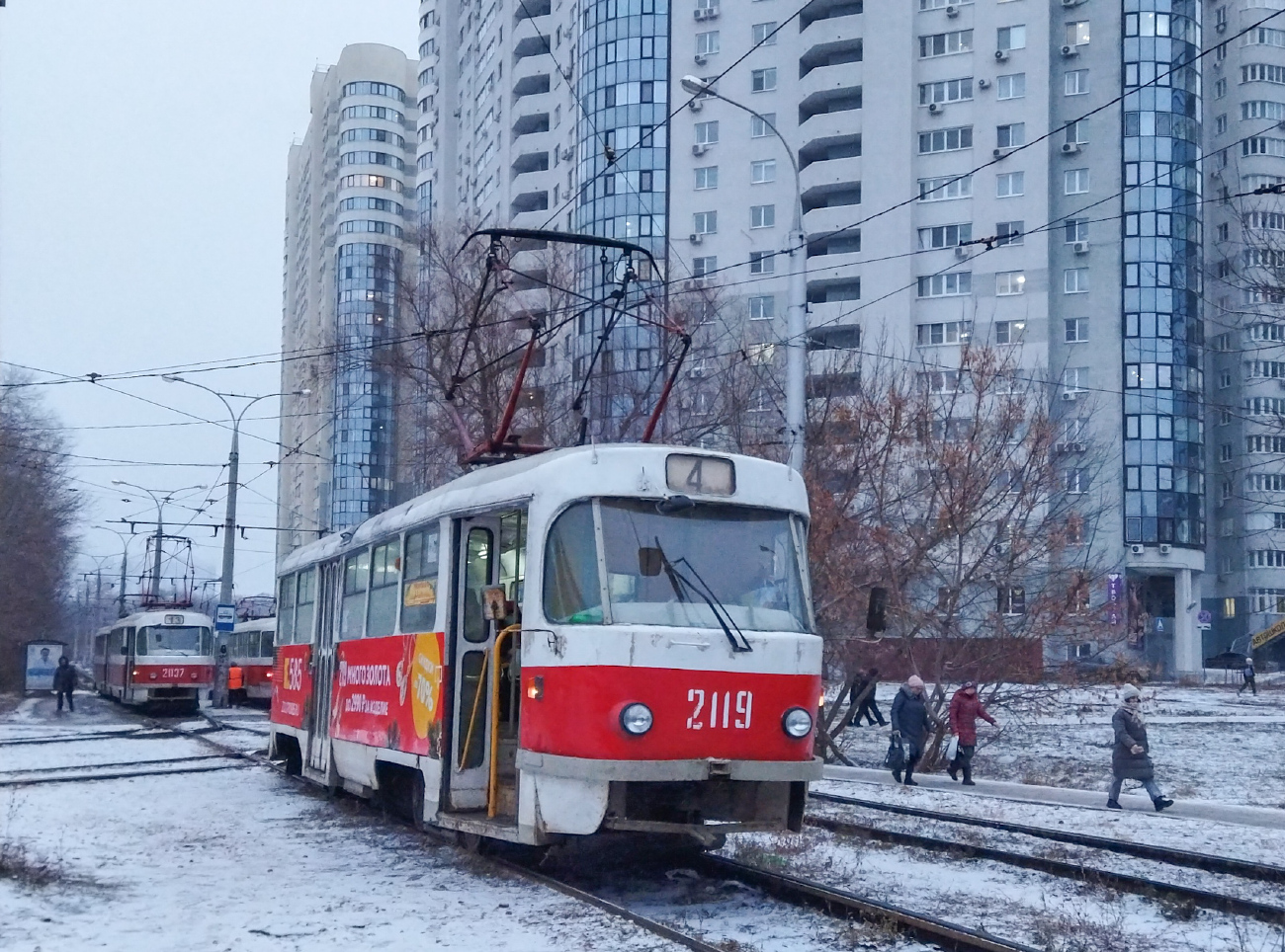 Самара, Tatra T3SU № 2119; Самара — Конечные станции и кольца (трамвай)