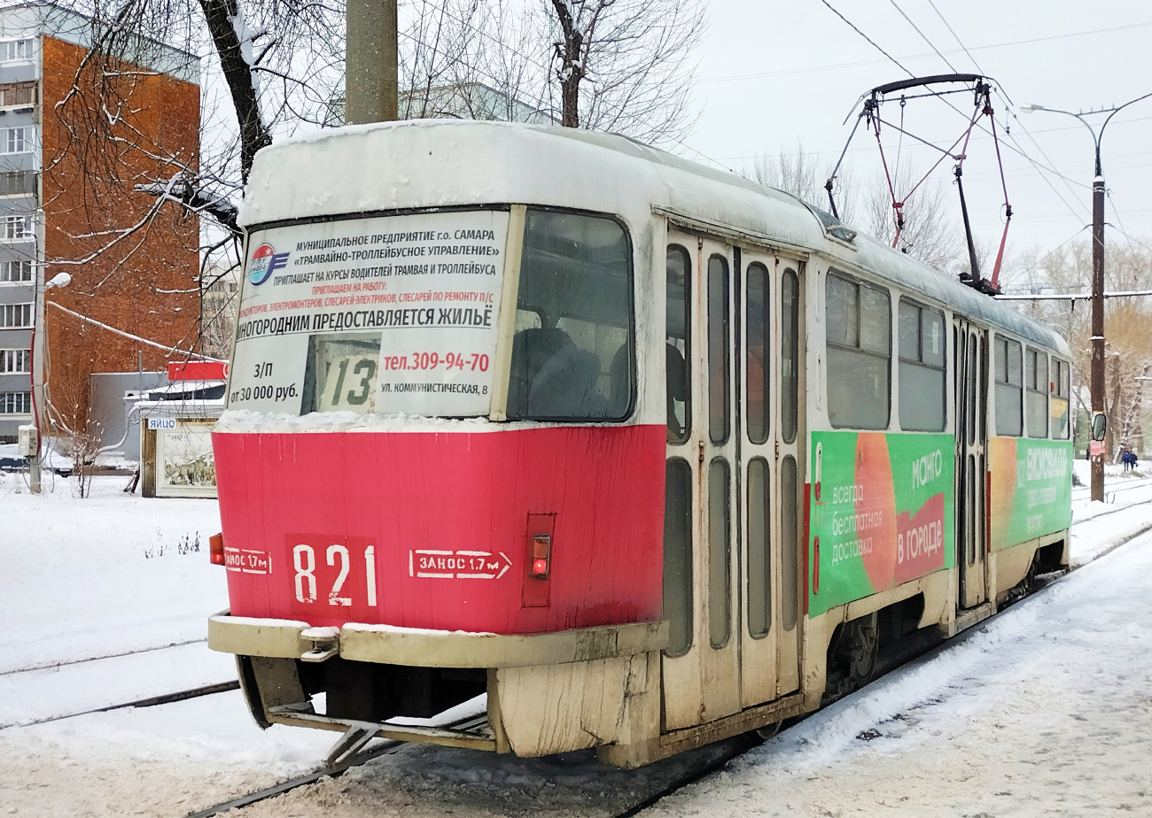 Самара, Tatra T3SU № 821