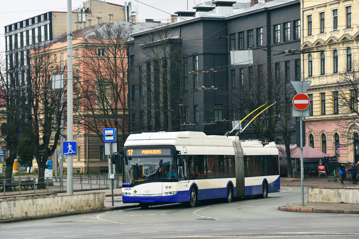 Рига, Solaris Trollino III 18,75 H2 № 22039